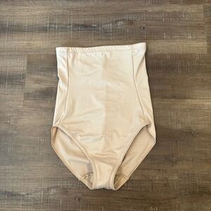 Cupid 5515 Women‎ Beige High Waist Tummy Control Shapewear Brief Size XL